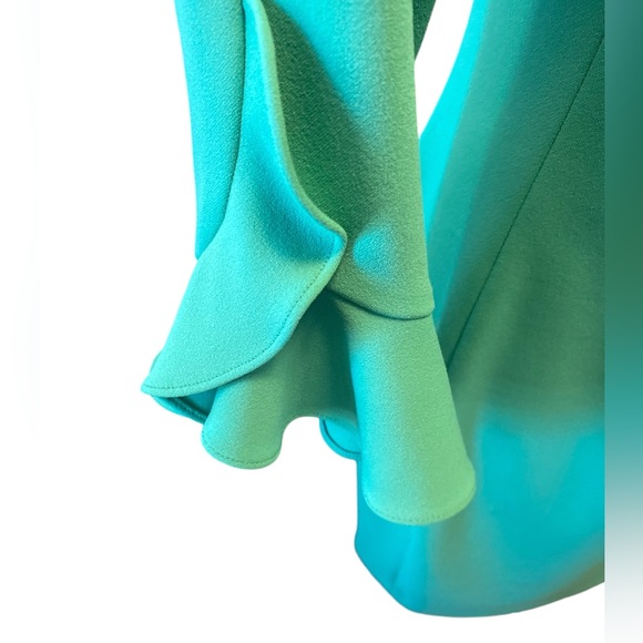 Authentic Karl Lagerfeld Paris Green Lynn Fitted Shift Dress, Emerald Green - Picture 4 of 13